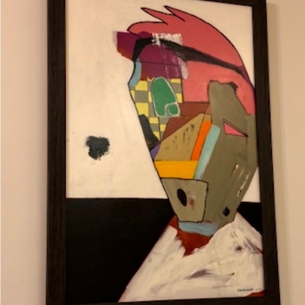 Abstract Multicolor Framed Art